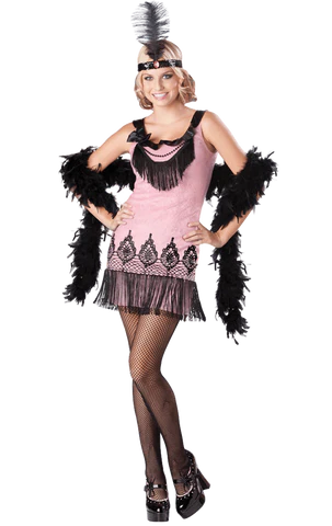 Pink Flirty Flapper Costume